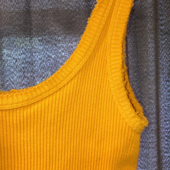 Marigold Ribbed Tank - Picture 3 of 4